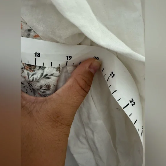 Women’s Nation Limited Floral Tie Back Top Size M Coquette Girl Cottagecore - Picture 9 of 10